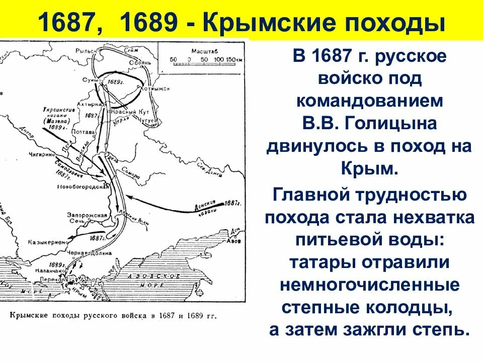 Крымские походы Голицына 1687-1689. Крымские походы Василия Голицына 1687 1689. Крымские походы Петра 1. Крымские походы Голицына 1687-1689 карта. Что помешало россии успешно завершить крымские походы