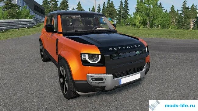 Новый Land Rover из BEAMNG Drive. Проекция ленд Ровер Дефендер 2020. Defender 2020 San Andreas. Мод в BEAMNG Drive на range Rover Defender Классик.