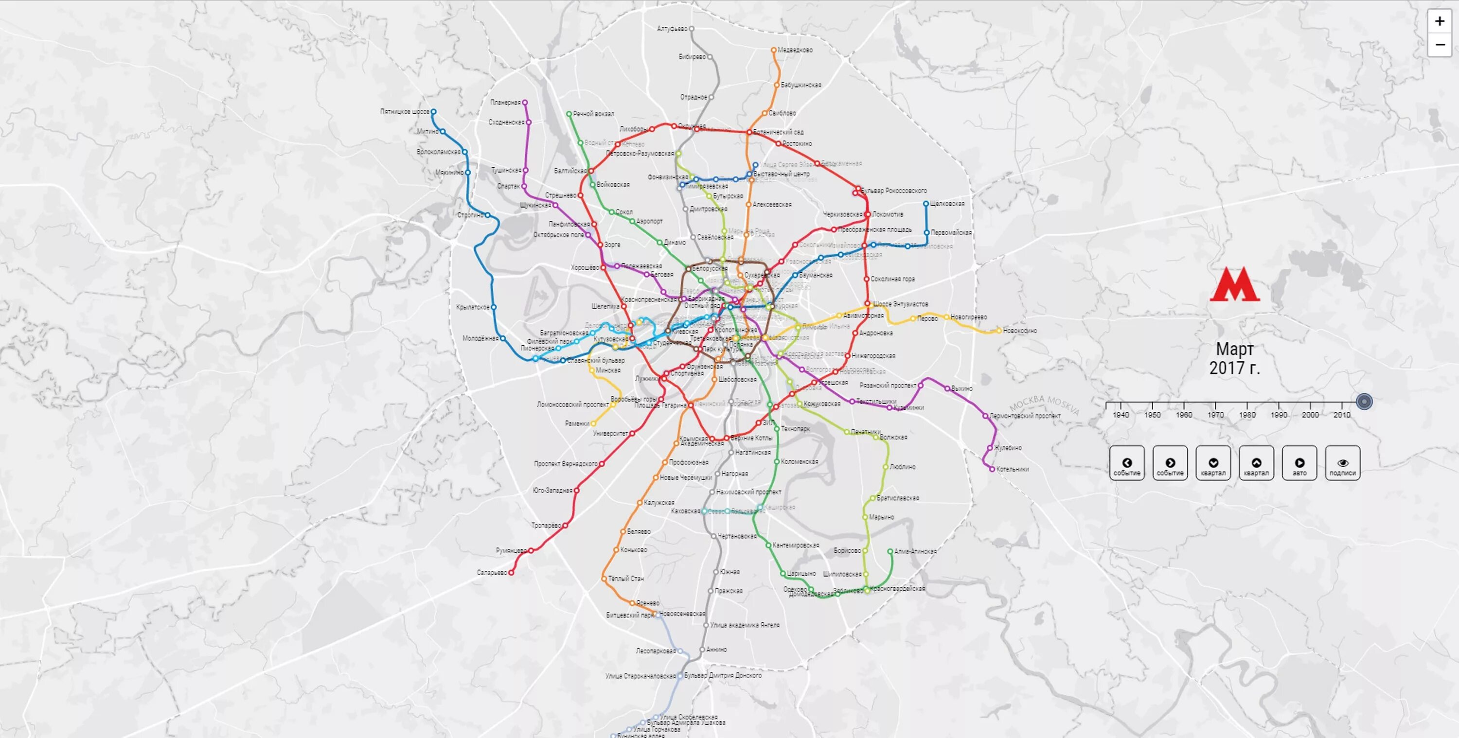 Где будет метро москва на карте