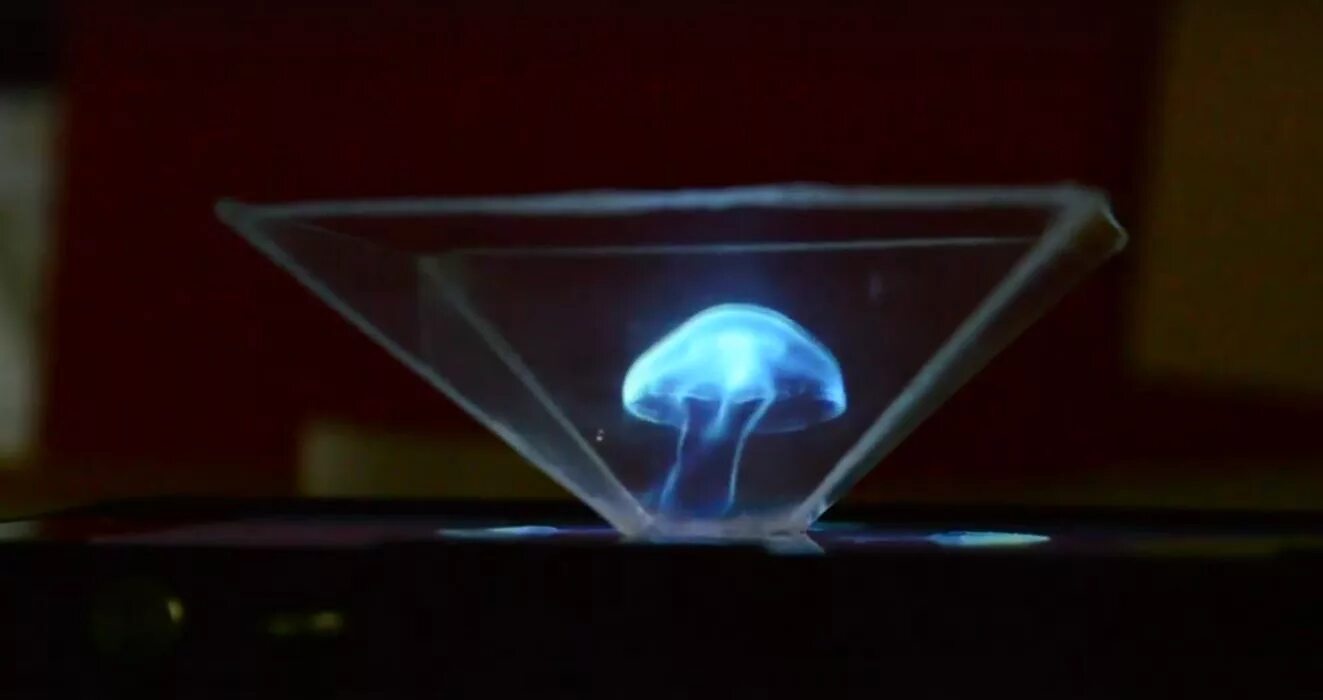 штука для голограммы. трехмерный голографический дисплей. прибор для голограммы. проектор голограмм. 3д голограмма.