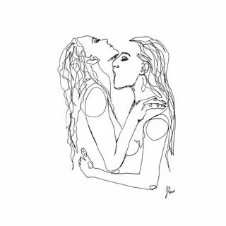 Поцелуй Картинки Карандашом.