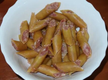 Макароны с фаршем внутри
