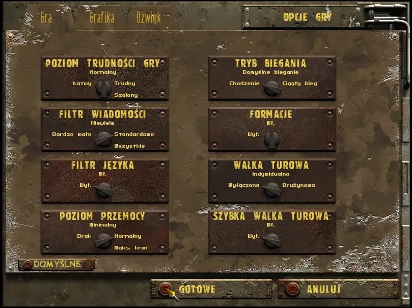 Difficult игра. Difficulty игра. Option в игре. Fallout Tactics характеристики. Fallout Tactics русификатор 1c.