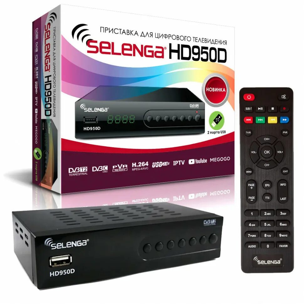 Приставка пр 2. Приставка Selenga hd950d. Цифровой тюнер Selenga hd950d. Ресивер DVB-t2 Selenga hd950d. Селенга HD 950.