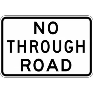 No through road