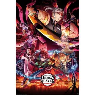 Amazon.com: ABYSTYLE GB eye Demon Slayer Poster Pleasure Quarter 91.5 x 61 ...