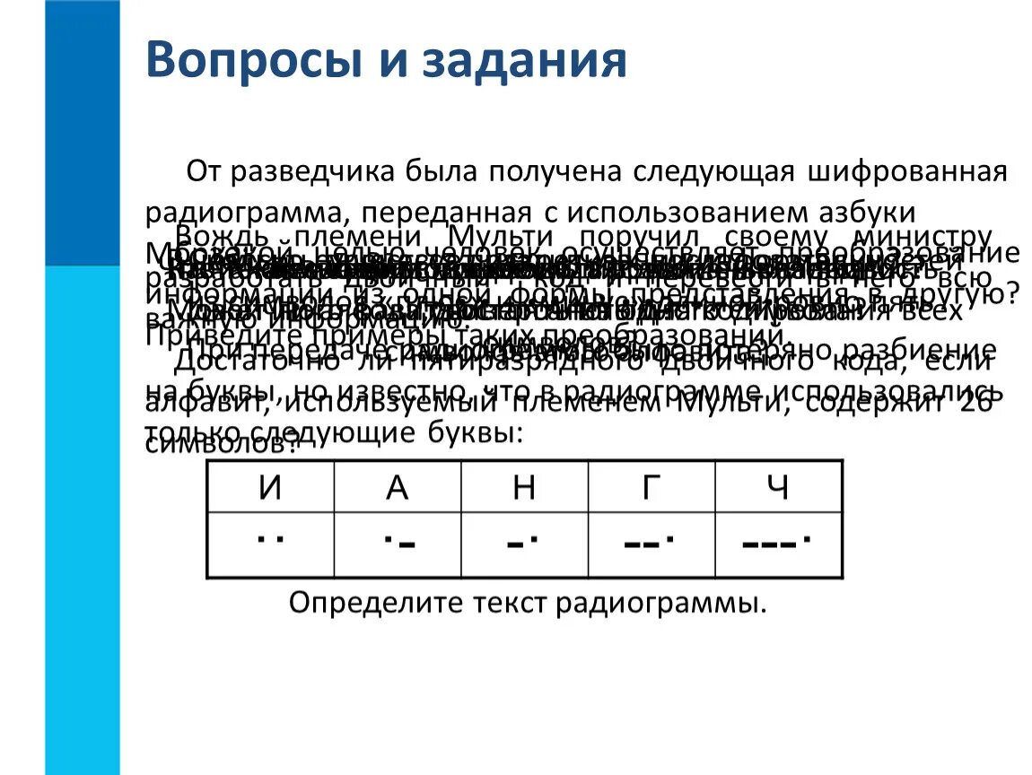 От разведчика была получена следующая радиограмма. Следующая шифрованная радиограмма переданная с использованием. От разведчика была получена шифрованная радиограмма переданная. От разведчика была получена следующая. От разведчика была получена следующая шифрованная.