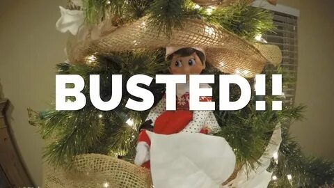 Elf on the shelf caught on camera at night
