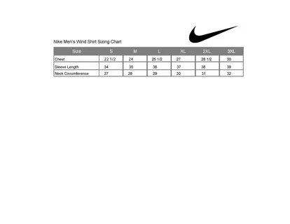 Женская размерная сетка nike