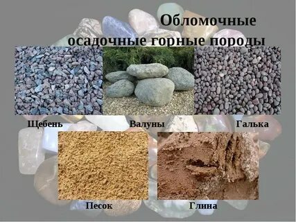 Какие породы обломочные