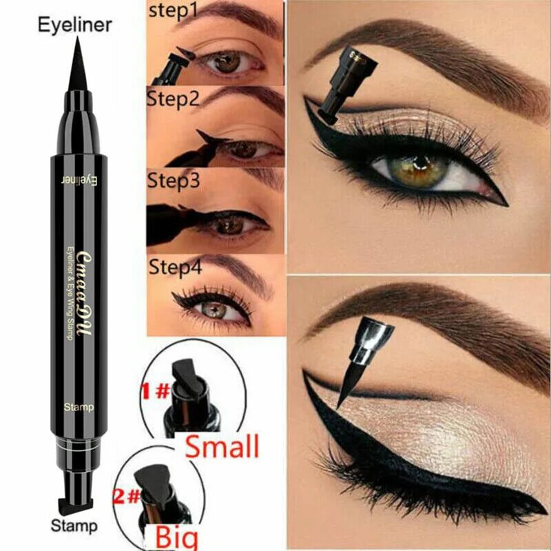 Eyeliner для глаз. Подводка + карандаш 2 в 1. Eyeliner подводка для глаз 2 в 1. Eyeliner 2in1 белый. Айлайнер / Eyeliner.