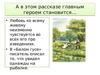 Главные герои произведения белый