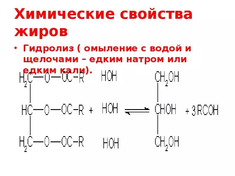 Омыление жира реакция. Химические свойства жиров гидролиз омыление. Гидролиз омыление жиров. Щелочной гидролиз омыление жиров. Получение мыла из жиров основано на реакциях