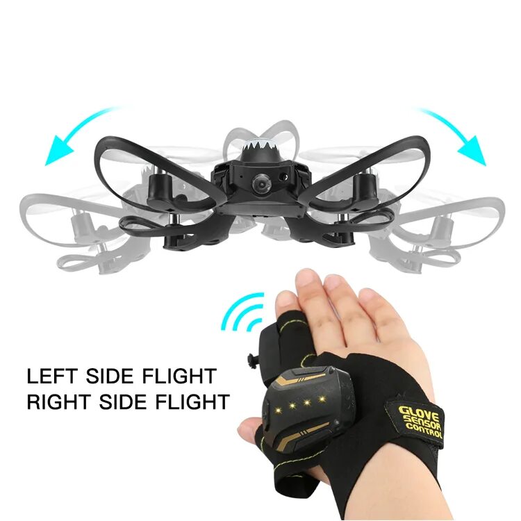 Квадрокоптер управляемый рукой. Квадрокоптер hand sensor control. квадрокоптер glove sensor contro. w606-16 valcano. дрон управляемый рукой с камерой.
