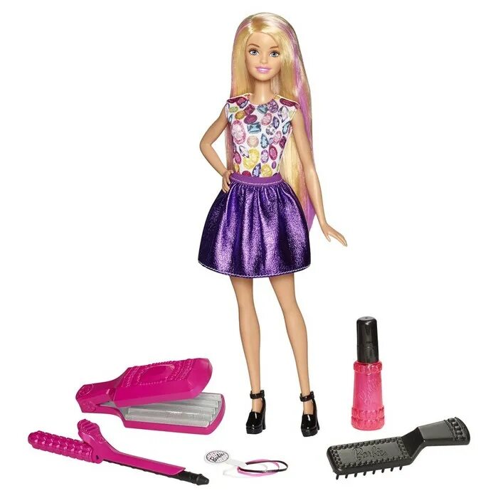 Игра купить куклу. Набор Barbie цветные Локоны, 29 см, dwk49. Куклы Barbie Mattel 2014. Набор Barbie куклы с модной одеждой и аксессуарами ght40. Барби Crimp and Curl.