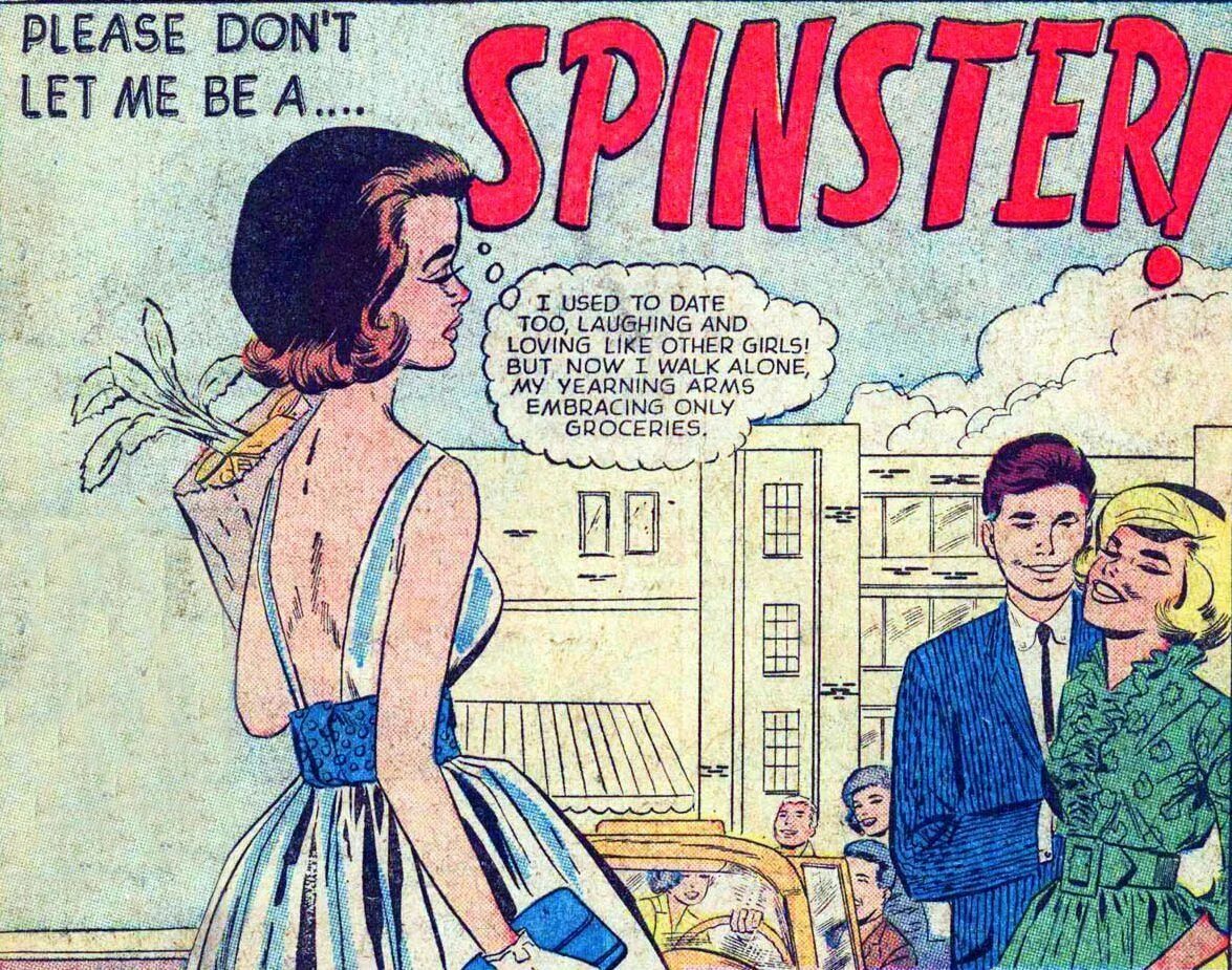 Spinster. Винтажные комиксы. Spinster pictures. Spinster search.