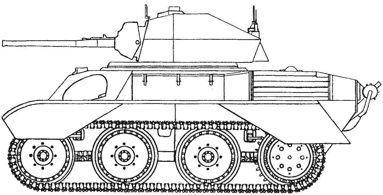 Шаблоны легких танков. Легкий танк Гавалова. А-20 лёгкий танк вид сбоку. КПРЗ 70 вид сбоку танк.