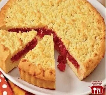 Простой и быстрый пирог с вареньем
