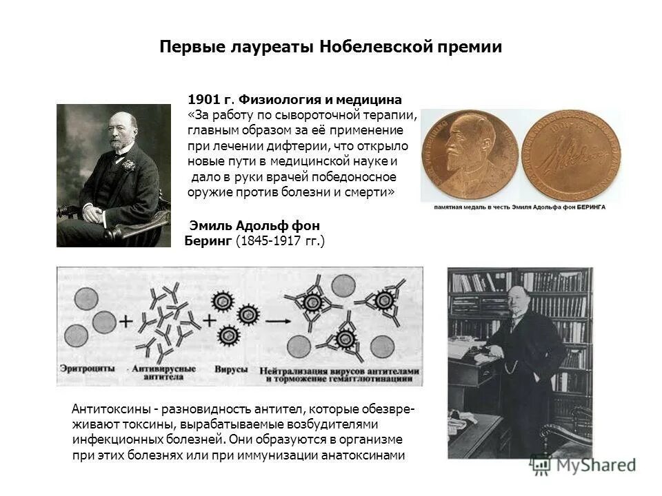 первые лауреаты нобелевской