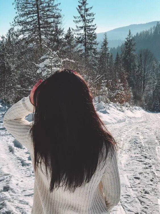 Фото девушек брюнеток спиной на аву Pin by Suzie De Carvalho on Hair Love Long hair pictures, Jet black hair, Long h