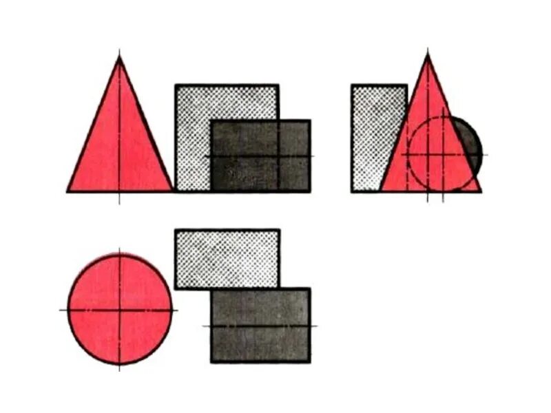 Проекции группы геометрических тел. Группа геометрических тел. Геометрическая проекция черчение. Чертеж проекции группы геометрических тел.
