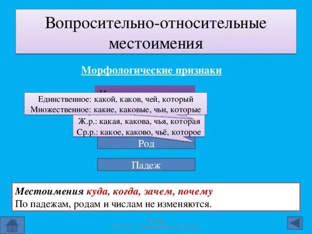 Найдите ошибку в характеристике морфологических признаков местоимений