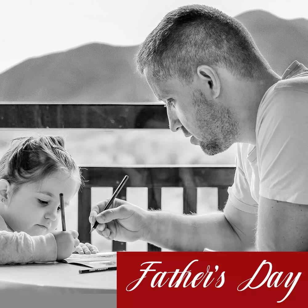Dad enjoys