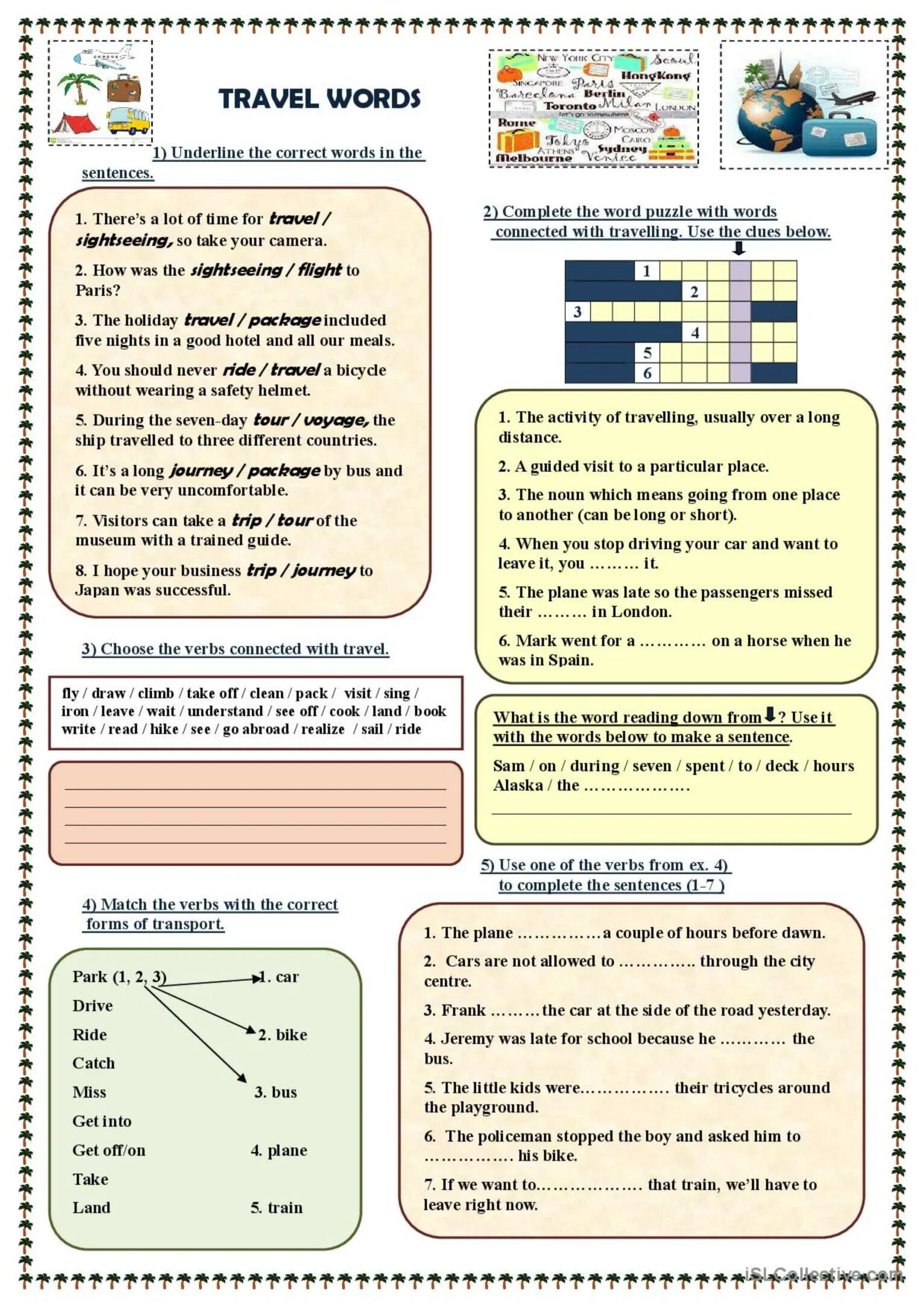 Путешествие Worksheets. Travelling English английский. Travelling задания. Путешествия упражнения на английском. Complete the text travelling