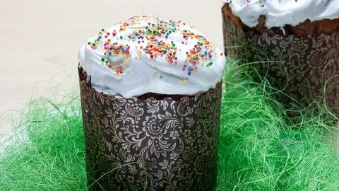 Кулич с шоколадными каплями