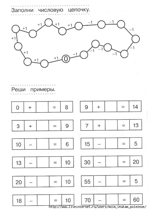 Змейка 1 класс. Задания по математике 1 класс Цепочки. Математические Цепочки для дошкольников 5-6 лет. Математические Цепочки для дошкольников 6. Цепочка примеров для дошкольников.