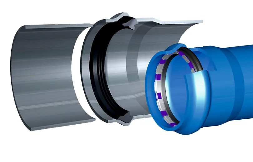Соединение полимерных труб. Раструб трубы 110 SML. Муфта SML ВЧШГ. Раструб ПНД 110. Соединение 110 канализационной трубы с ПНД.