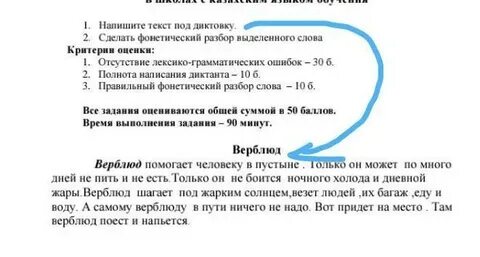 Пишем под диктовку 4 класс