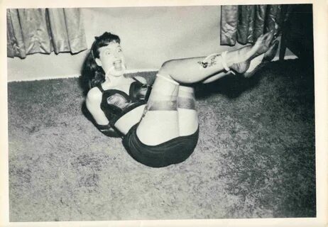 Betty Page in Bondage - vintage BDSM photos. 