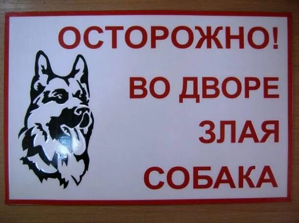 Злая собака предложение. Осторожно, злая собака!. осторожно во дворе злая собака. табличка &quot;злая собака&quot;. осторожно во дворе злая собака табличка.