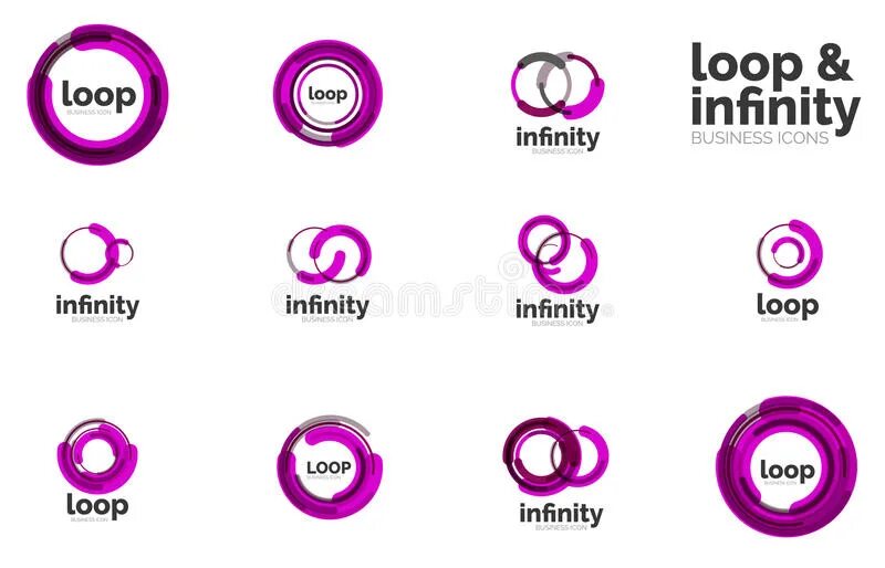 Infinity loop. Business logo of infinity. loop company us.