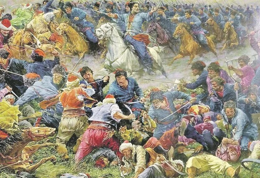 Битва квизов. Полтавская битва картина. Битва под Пилявцами 1648. Полтавская битва картины художников.