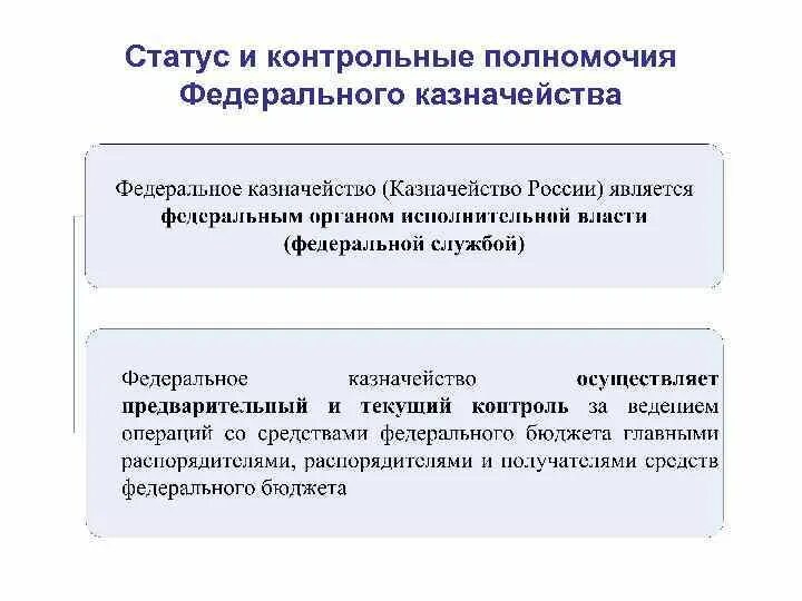 Казначейство россии это. Полномочия федерального казначейства Российской Федерации. Федеральное казначейство функции и полномочия. Функции федерального казначейства в сфере финансового контроля. Контрольные полномочия федерального казначейства.