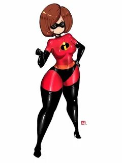 Female skinsuit elastigirl animated comic