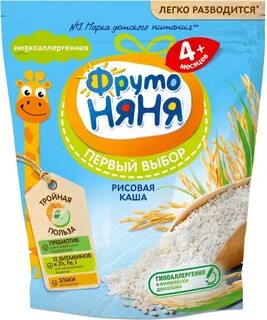 Безмолочные каши с 4 месяцев