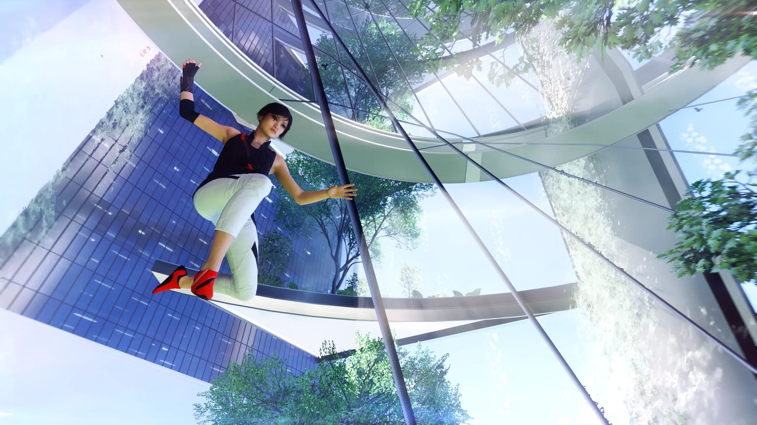 Fetch mirrors. Mirrors edge 16х 9. mirrors edge city. mirrors edge catalyst локации. тревис барфилд миррорс эдж.
