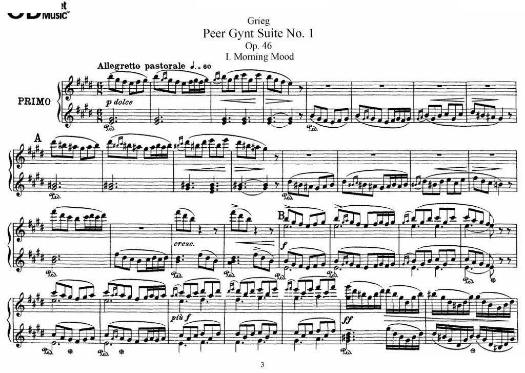 Grieg peer. Утро пер Гюнт Ноты для фортепиано. Пер Гюнт Ноты утро Ноты для фортепиано. Утро пер Гюнт Ноты.