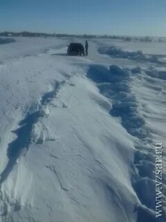 Дорогу замело