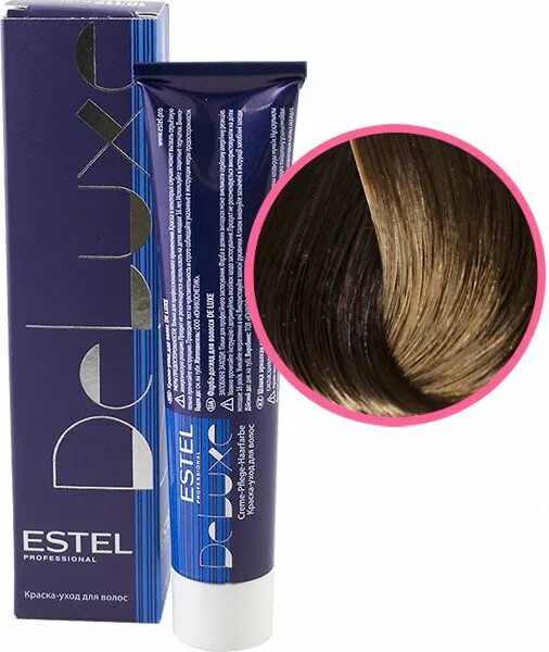 краска эстель делюкс 6. эстель сильвер 6. русый коричнево пепельный эстель. 7 de luxe silver 60мл. 76.