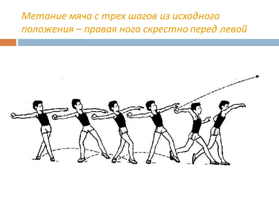 Из какого положения выполняется метание мяча. Метание мяча на дальность с места. Метание снизу. Бросок теннисного мяча на дальность. Техника метания теннисного мяча.