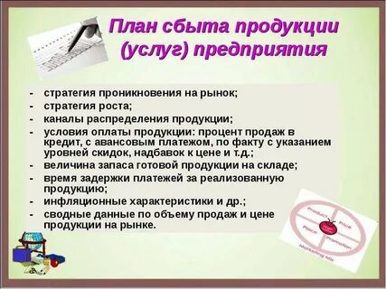 План распределения продукции