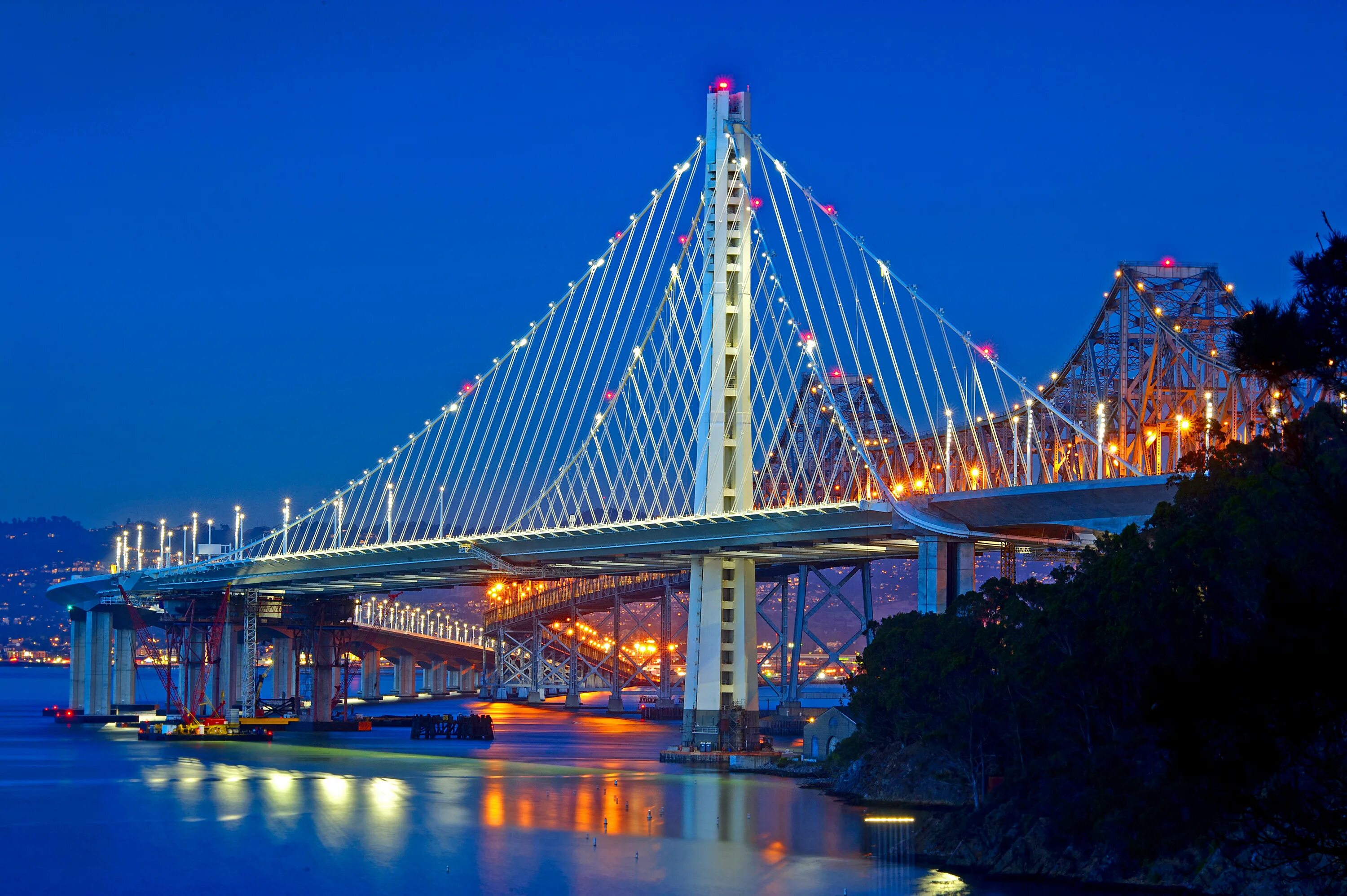 Мост Bay Bridge Сан-Франциско. Сан-Франциско-Окленд Бэй бридж. Мост Окленд Бэй бридж. Мост между Сан-Франциско и Оклендом. New most info