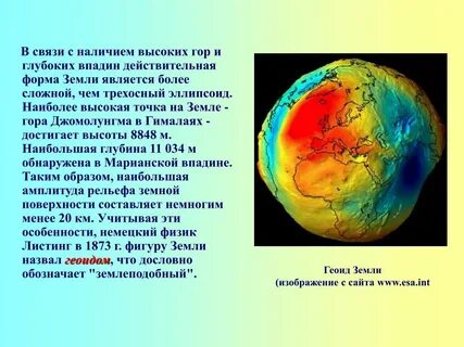 Почему земля геоид