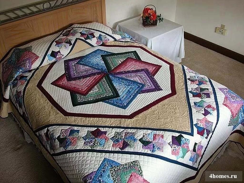 бесконечно захватывающий пэчворк. марго лангедок пэчворк. пэчворк техника «бревенчатая изба». артишок квилт. лоскутные одеяла treeco.
