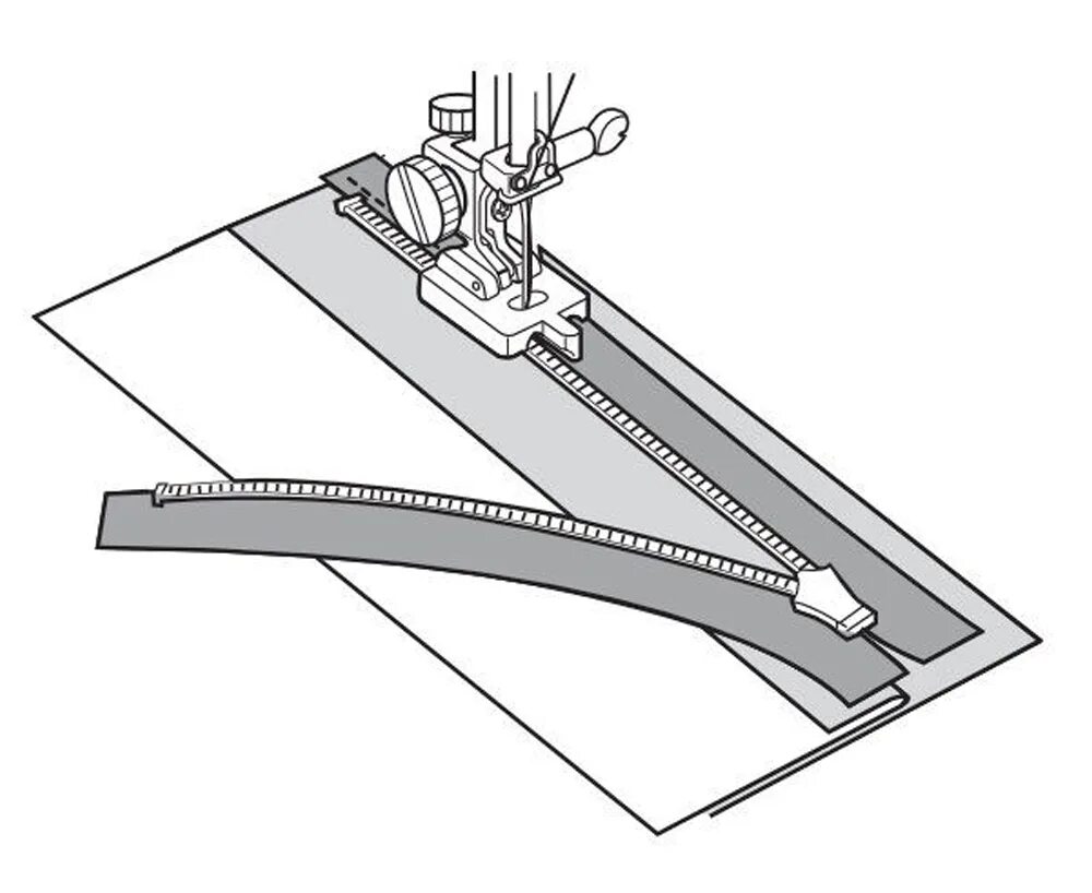 Как пришить молнию на машинке