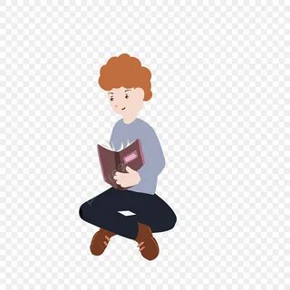 Читающий человек нарисованный